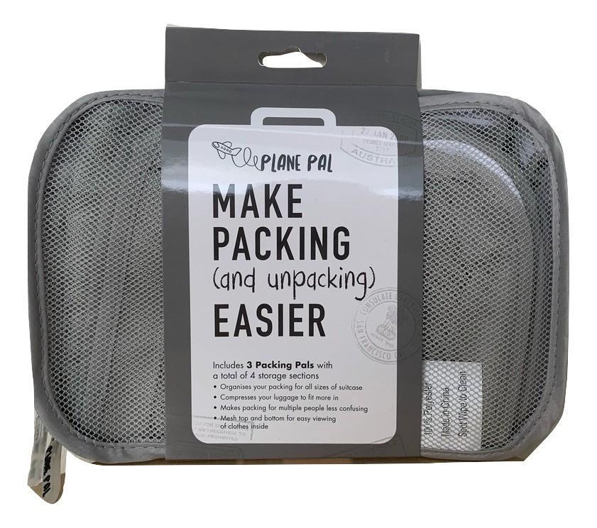 Pack de 3 Organizadores de maleta Packing Pals™ Blanco - Plane Pal Chile