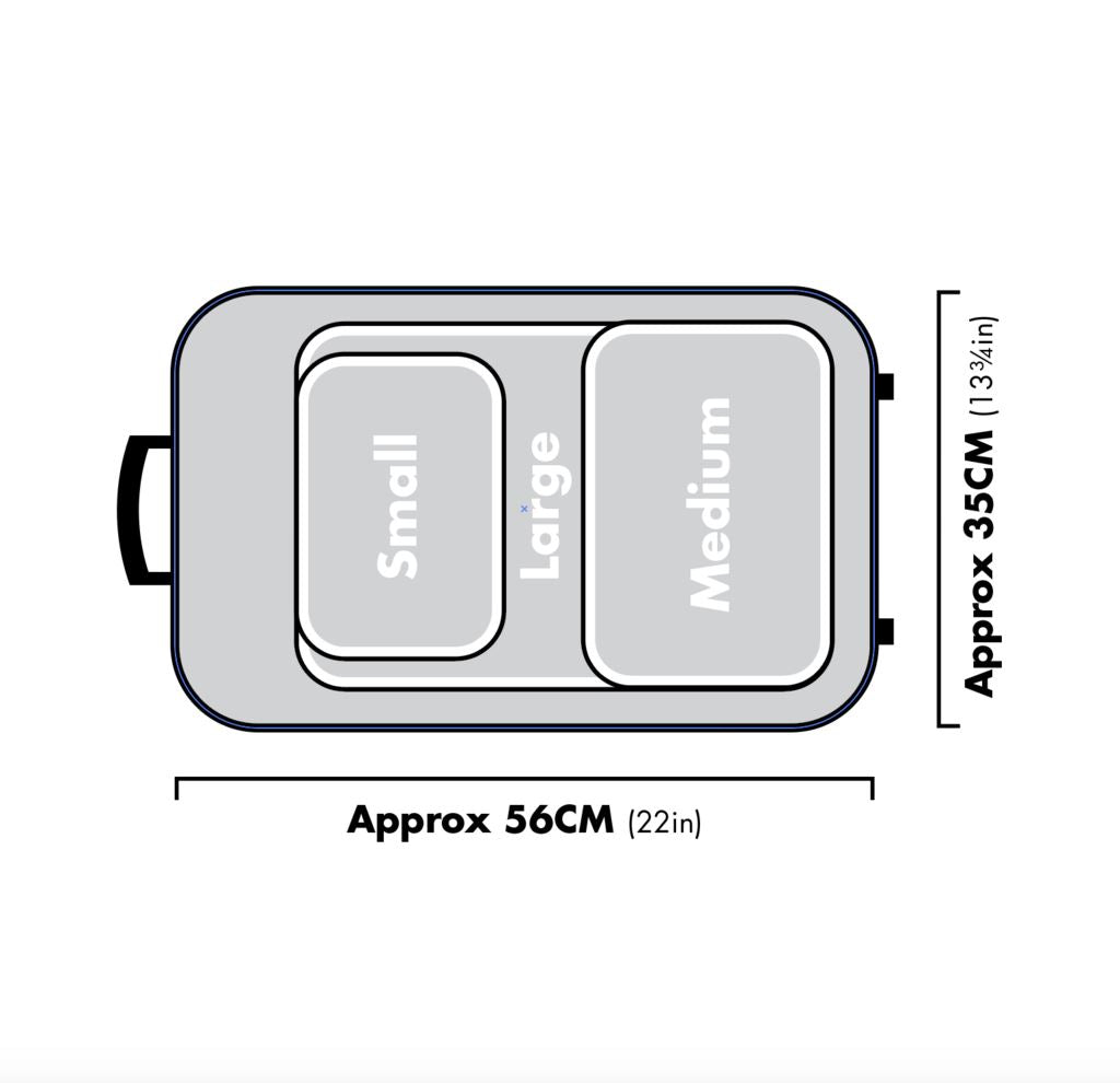 Pack de 3 Organizadores de maleta Packing Pals™ Blanco - Plane Pal Chile