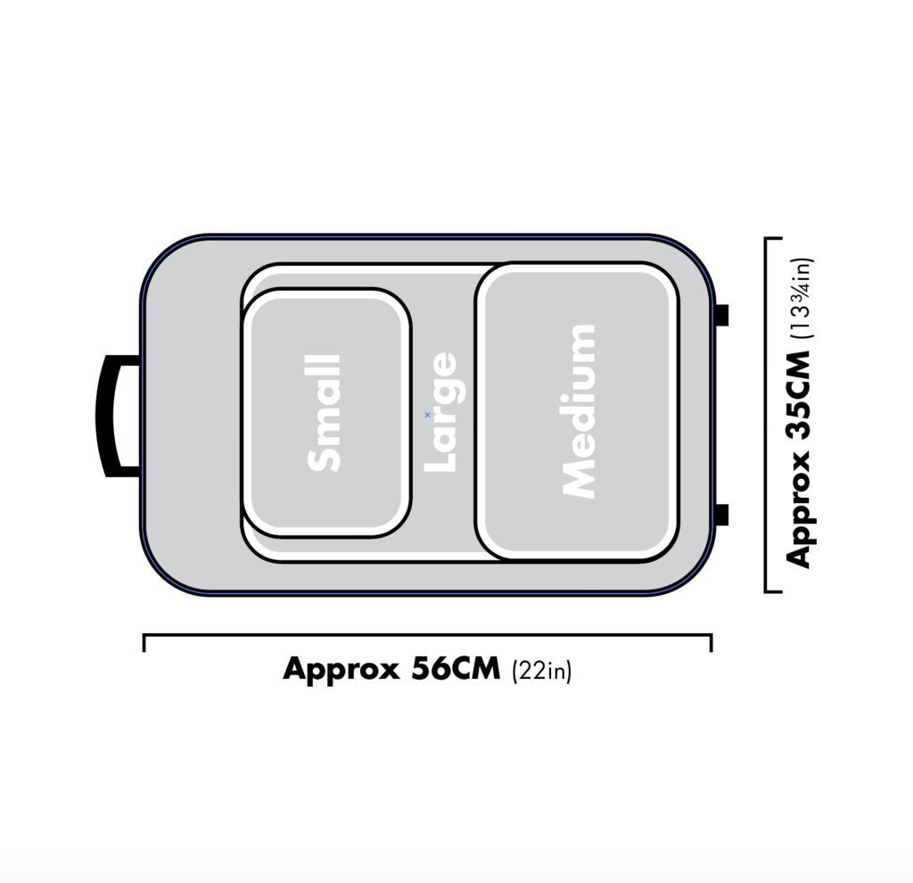 Pack de 3 Organizadores de maleta Packing Pals™ Blanco - Plane Pal Chile